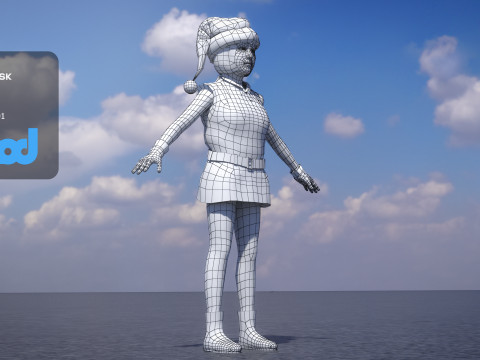 Christmas Elf 0009 3D मॉडल
