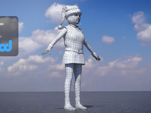 Christmas Elf 0009 3D Model