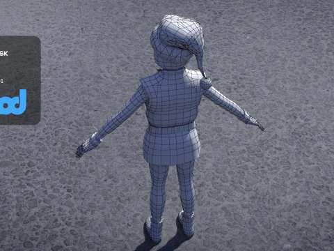Christmas Elf 0009 3D Model