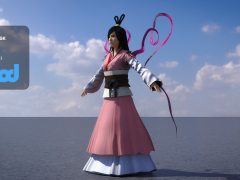 Chang Goddess of The Moon Model 3D