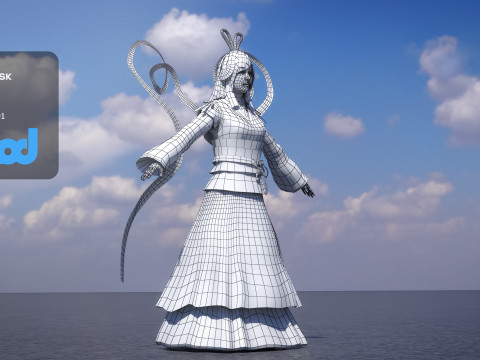 Chang Goddess of The Moon Model 3D
