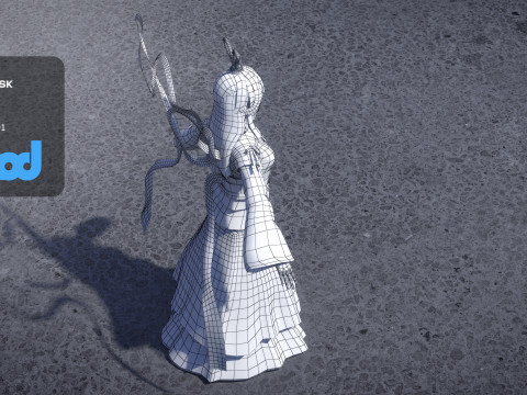 Chang Goddess of The Moon Model 3D