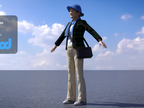 Middle aged Woman 3D 模型