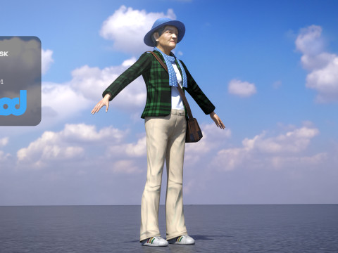 Middle aged Woman 3D 模型