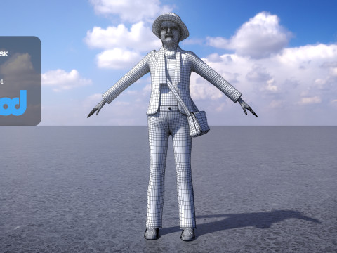 Middle aged Woman 3D 模型