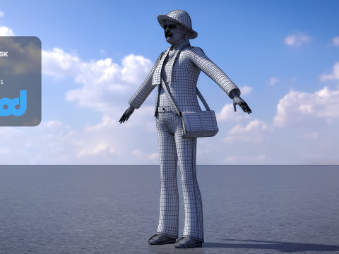 Middle aged Woman 3D 模型