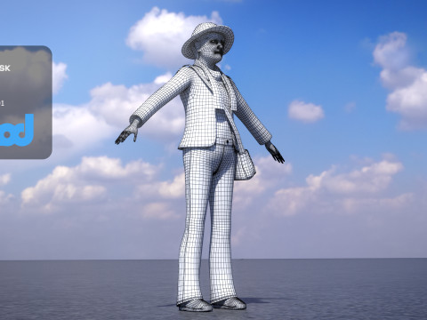 Middle aged Woman 3D 模型
