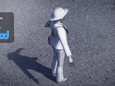 Middle aged Woman 3D 模型