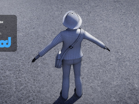 Middle aged Woman 3D 模型