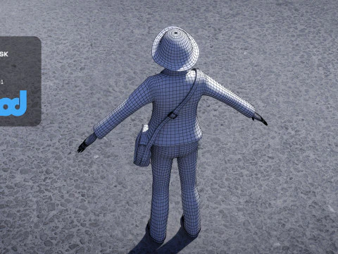 Middle aged Woman 3D Model