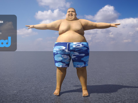 Fat Man 0012 3Dモデル