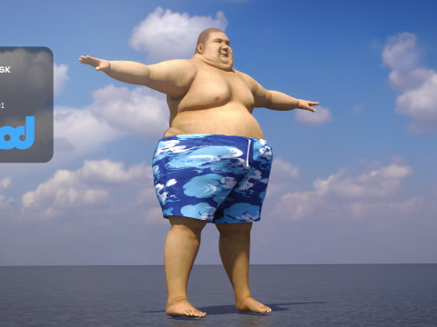 Fat Man 0012 3D मॉडल