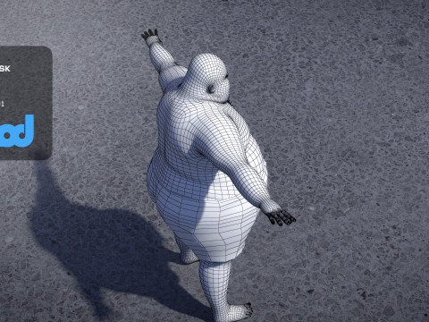Fat Man 0012 3D मॉडल