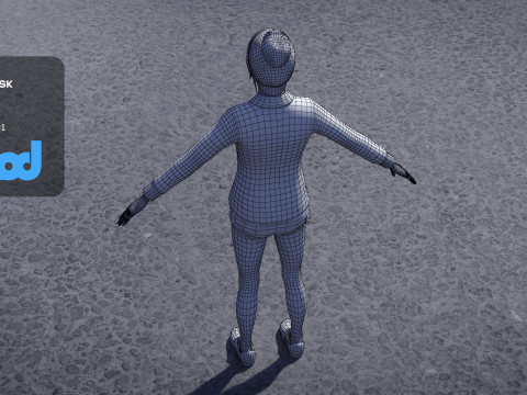 Wet Clothing Women 3D Model