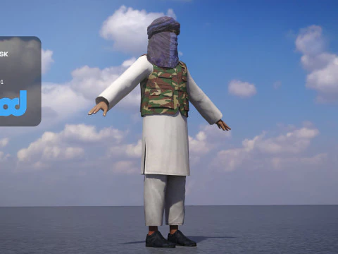 Taliban Terrorist 3D Model