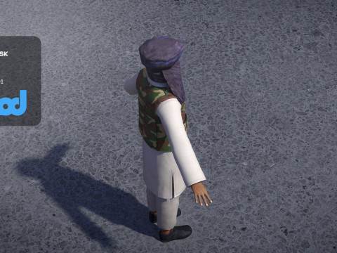 Taliban Terrorist 3D Модель