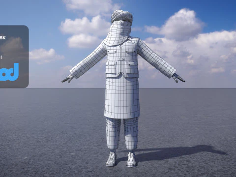 Taliban Terrorist 3D Model