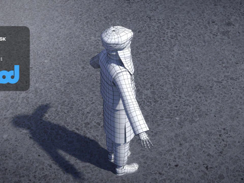 Taliban Terrorist 3D Model