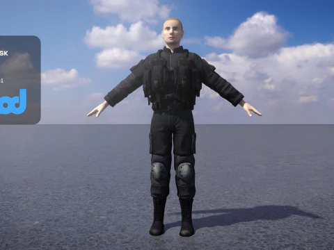 Navy Seal Close Quarter Battle Uniforms 3D Model