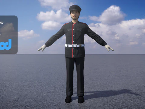 Japan Self Defense Force 0062 3D Model