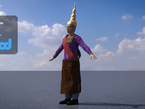 King of Cambodia 3D Model