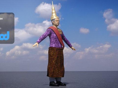 King of Cambodia 3D Model
