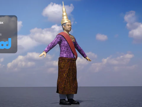 King of Cambodia 3D Model
