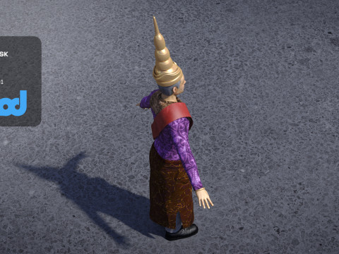 King of Cambodia 3D Model