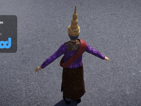 King of Cambodia 3D Model