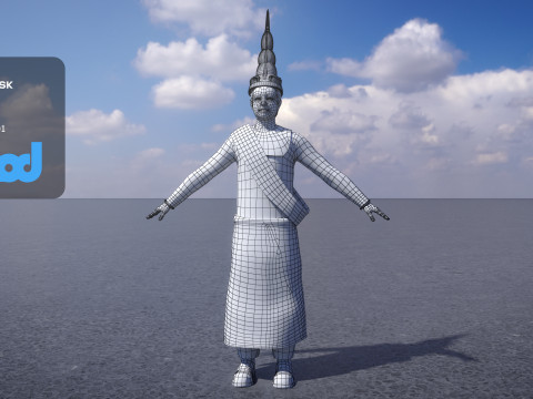 King of Cambodia 3D Model