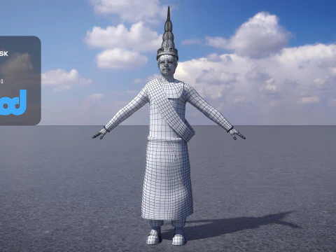 King of Cambodia 3D Model