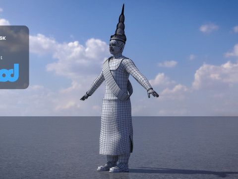 King of Cambodia 3D Model