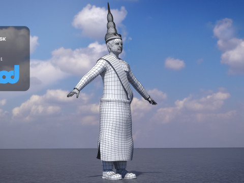 King of Cambodia 3D Model
