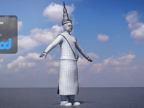 King of Cambodia 3D Model