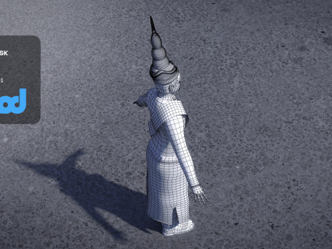 King of Cambodia 3D Model