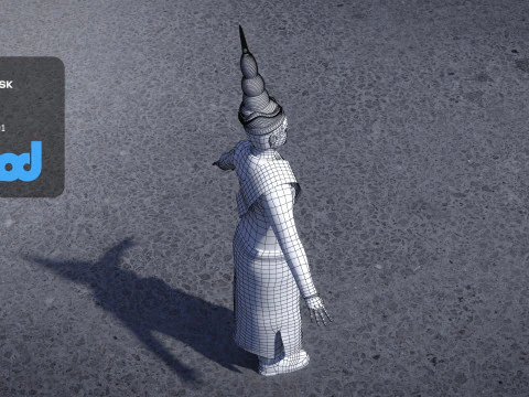 King of Cambodia 3D Model