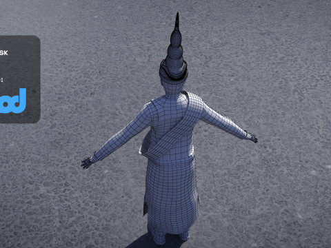 King of Cambodia 3D Model