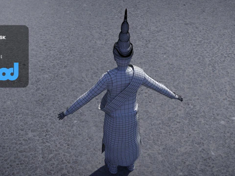 King of Cambodia 3D Model