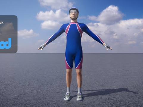 Male Cyclist 3Dモデル