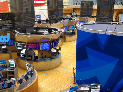 NYSE New York Stock Exchange 3D 모델