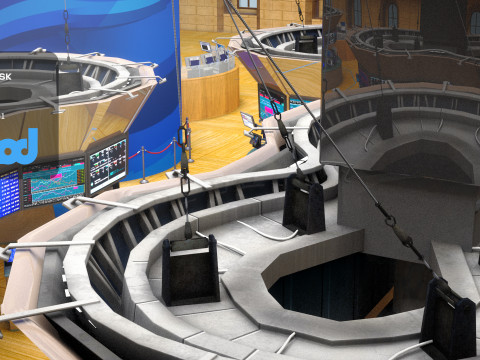 NYSE New York Stock Exchange 3D 모델