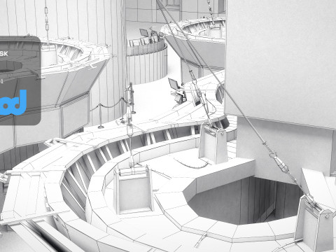 NYSE New York Stock Exchange 3D 모델