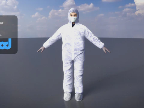 Fato de Prote&ccedil;&atilde;o Homem 0001 Modelo 3D