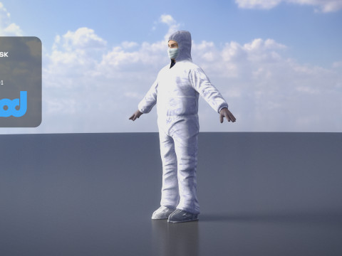 Protective Suit Man 0001 3D Модель