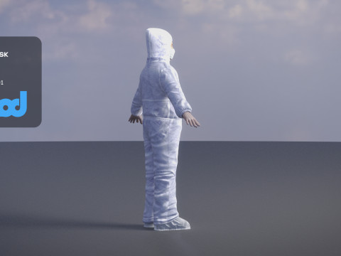 Protective Suit Man 0001 3D Модель