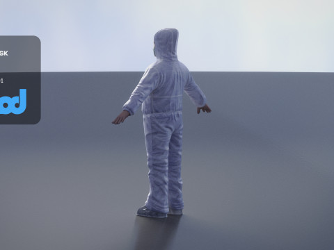 Protective Suit Man 0001 3D Модель