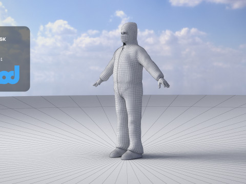 Protective Suit Man 0001 3D Модель