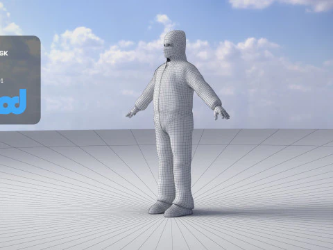 Protective Suit Man 0001 3D Model
