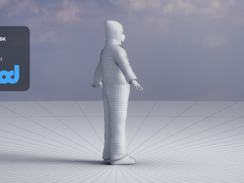 Protective Suit Man 0001 3D Модель