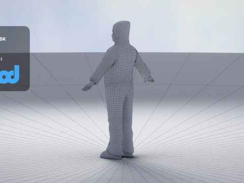 Protective Suit Man 0001 3D Model